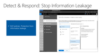 ✓ DLP policies- Protection from
information leakage
 