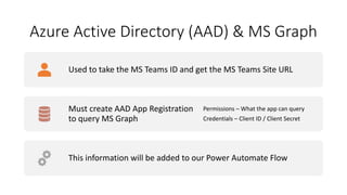 Building a Microsoft Teams Provisioning Process using Power Apps & Power Automate Slide 13
