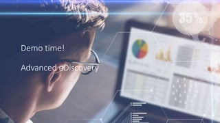 Demo time!
Advanced eDiscovery
 