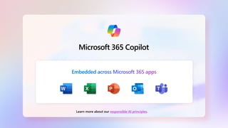 Microsoft 365 Copilot Overview Presentation | PDF