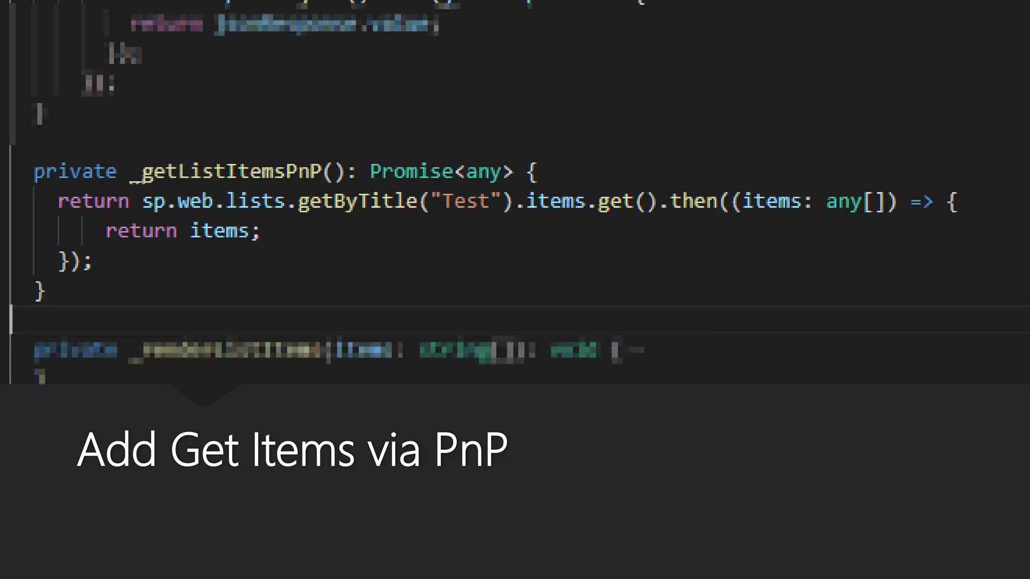 Add Get Items via PnP
 