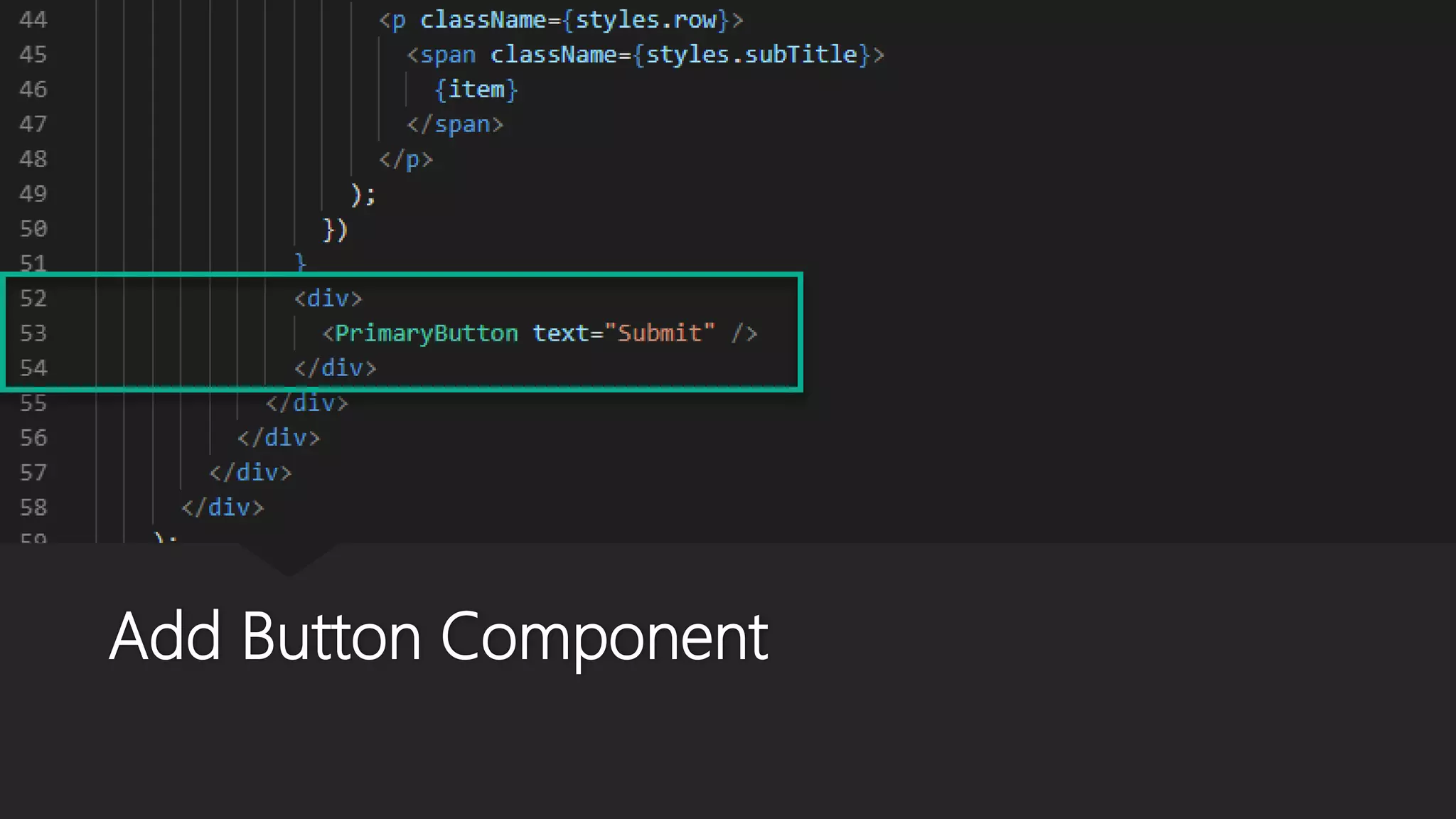 Add Button Component
 