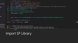 Import SP Library
 
