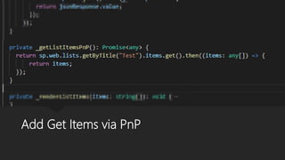 Add Get Items via PnP
 