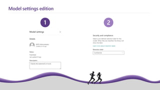 Model settings edition
 