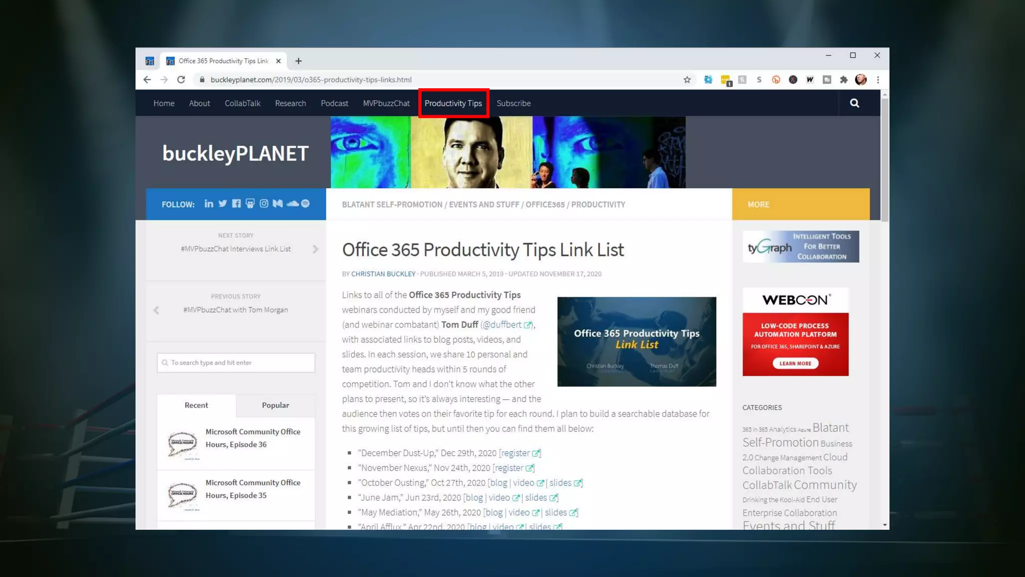 Microsoft 365 Productivity Tips "December Dust-Up"