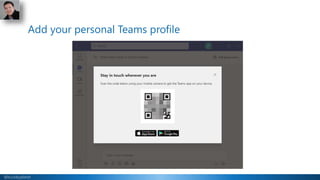 @buckleyplanet
Add your personal Teams profile
 