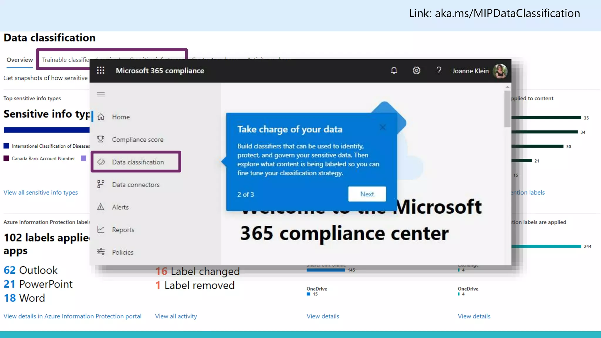 Link: aka.ms/MIPDataClassification
 