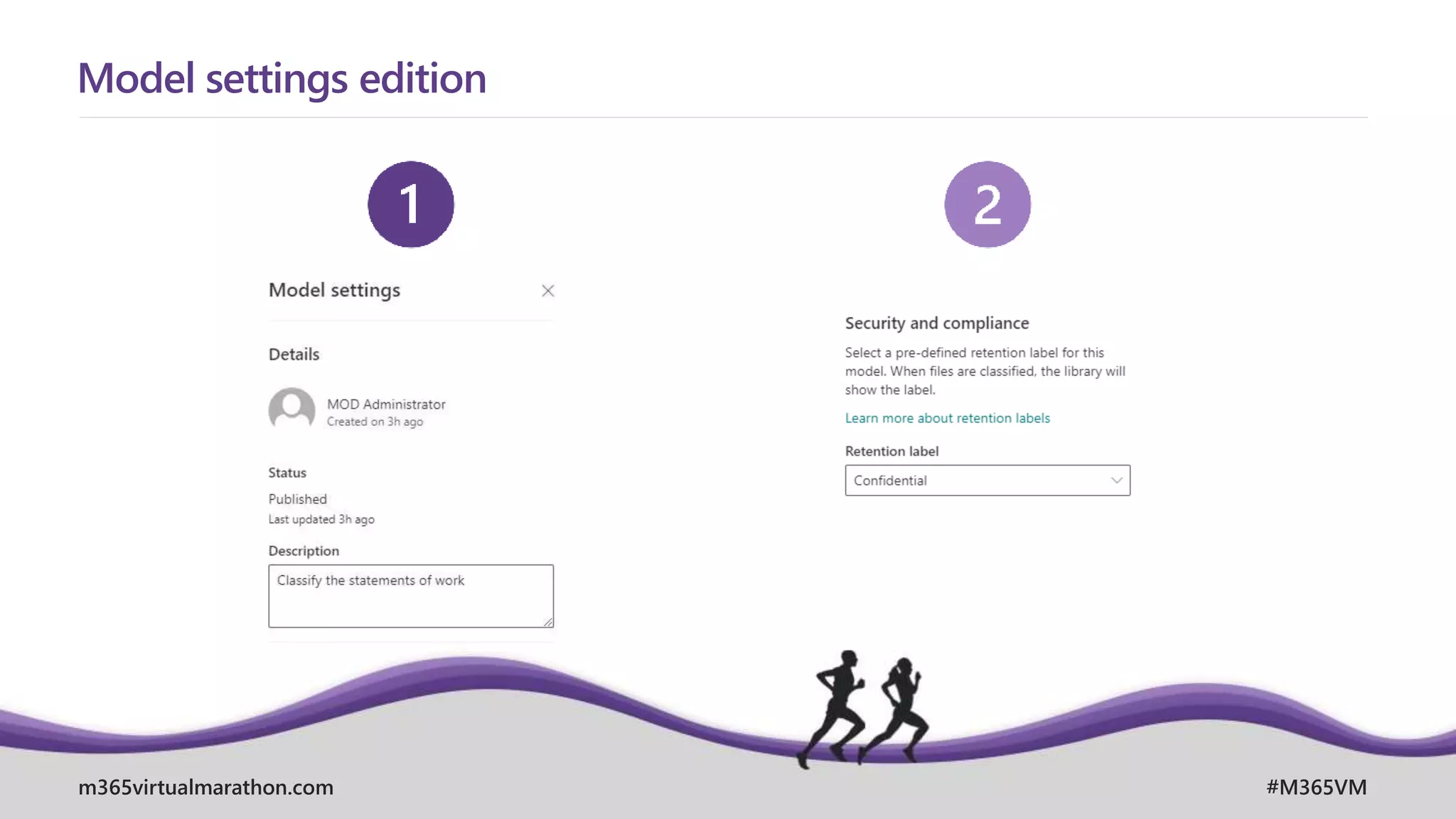 m365virtualmarathon.com #M365VM
Model settings edition
 