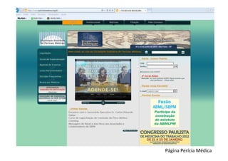 Página Perícia Médica
 