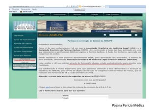 Página Perícia Médica
 