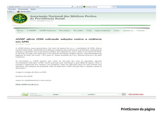 PrintScreen da página
 