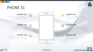 w w w . D o m a i n . c o m Page 103
www.MainSlide.com
© All Rights Reserved.
Confidential
PHONE 31
Sugar plum gummi bears. Apple pie
yummy cake with candy
CONTENT TITLE
Sugar plum gummi bears. Apple pie
yummy cake with candy
CONTENT TITLE
Sugar plum gummi bears. Apple pie
yummy cake with candy
CONTENT TITLE
Sugar plum gummi bears. Apple pie
yummy cake with candy
CONTENT TITLE
Sugar plum gummi bears. Apple pie
yummy cake with candy
CONTENT TITLE
Sugar plum gummi bears. Apple pie
yummy cake with candy
CONTENT TITLE
 
