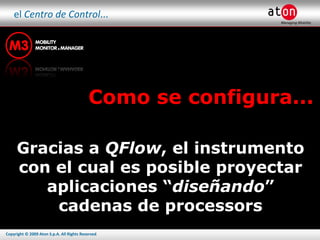 el  Centro de Control ... Como se configura...  Gracias a  QFlow , el instrumento con el cual es posible proyectar aplicaciones “ diseñando ” cadenas de processors 