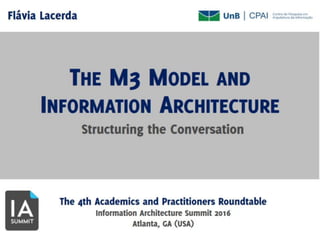 The M3 Model and Information Architecture