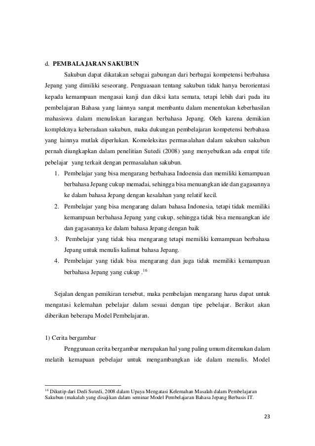 Materi M3kb4 Pengajaran Dokkai Kaiwa Dan Sakubun