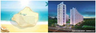 M3M Presents, The Marina. Where sandy beaches greet you along with a
grand porte-cochere entrance with fountain. A project where you live what
it feels like to sail the Seven Seas in true style. A one of its kind concept for
those who demand privacy, world-class amenities and ﬁrst-class services.
All the towers at The Marina have a view of expansive waterfront paradise.
Giving a true resort-style ambience, you will ﬁnd a pool deck here that will
deliver stunning waterfront views. After all living on your own terms doesn’t
get better than this.
Call 01244148301, 9999063322
http://www.m3mmarinaa.in/
 