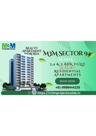 M3M Properties Sector 94 Noida-Coming Soon