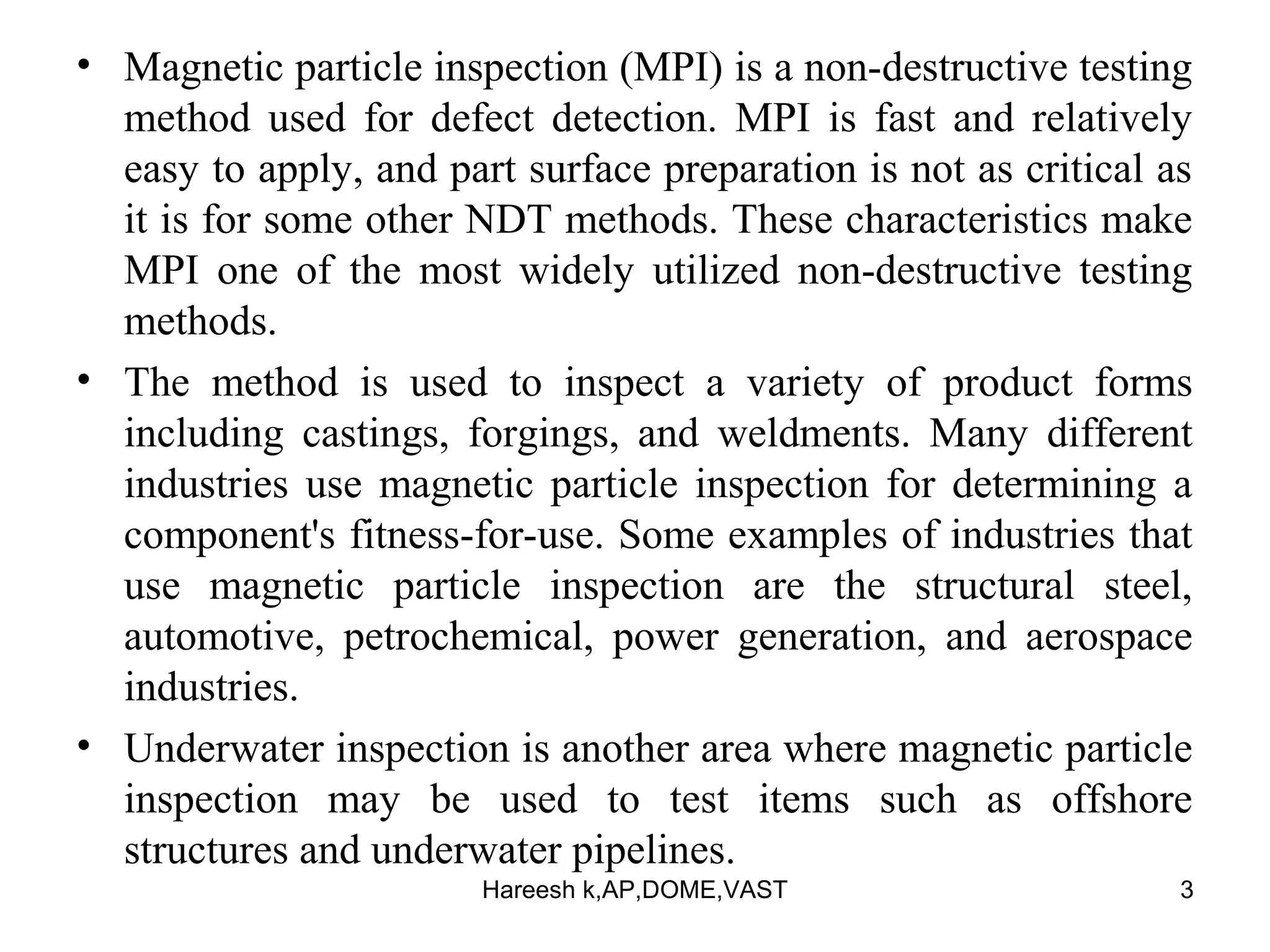 Magnetic particle inspection | PPT