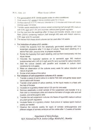 M3-Plant Tissue Culture