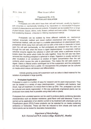 M3-Plant Tissue Culture