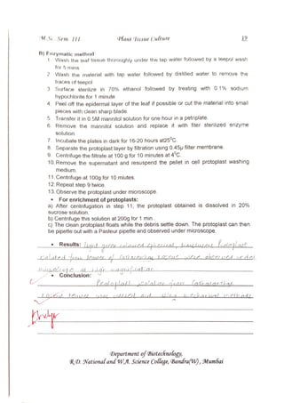 M3-Plant Tissue Culture