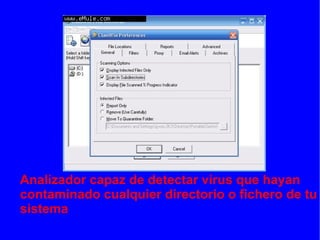 Clamwin Portable Lloc de descarrega http://portableapps.com/apps/utilities/clamwin_portable 