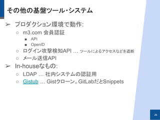 M3の医療webサービス群を支える基盤技術