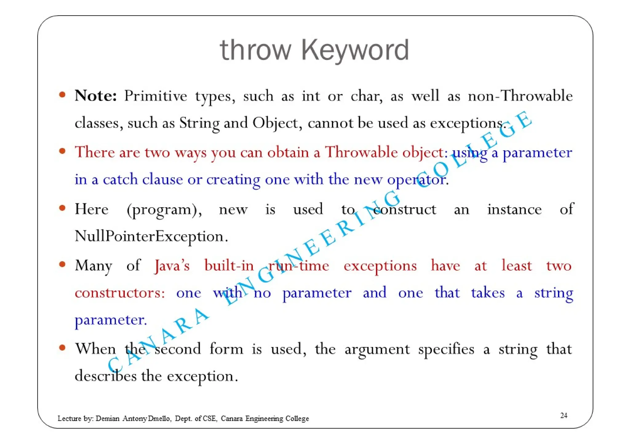 Exception Handling in JAVA | PDF | Programming Languages | Computing
