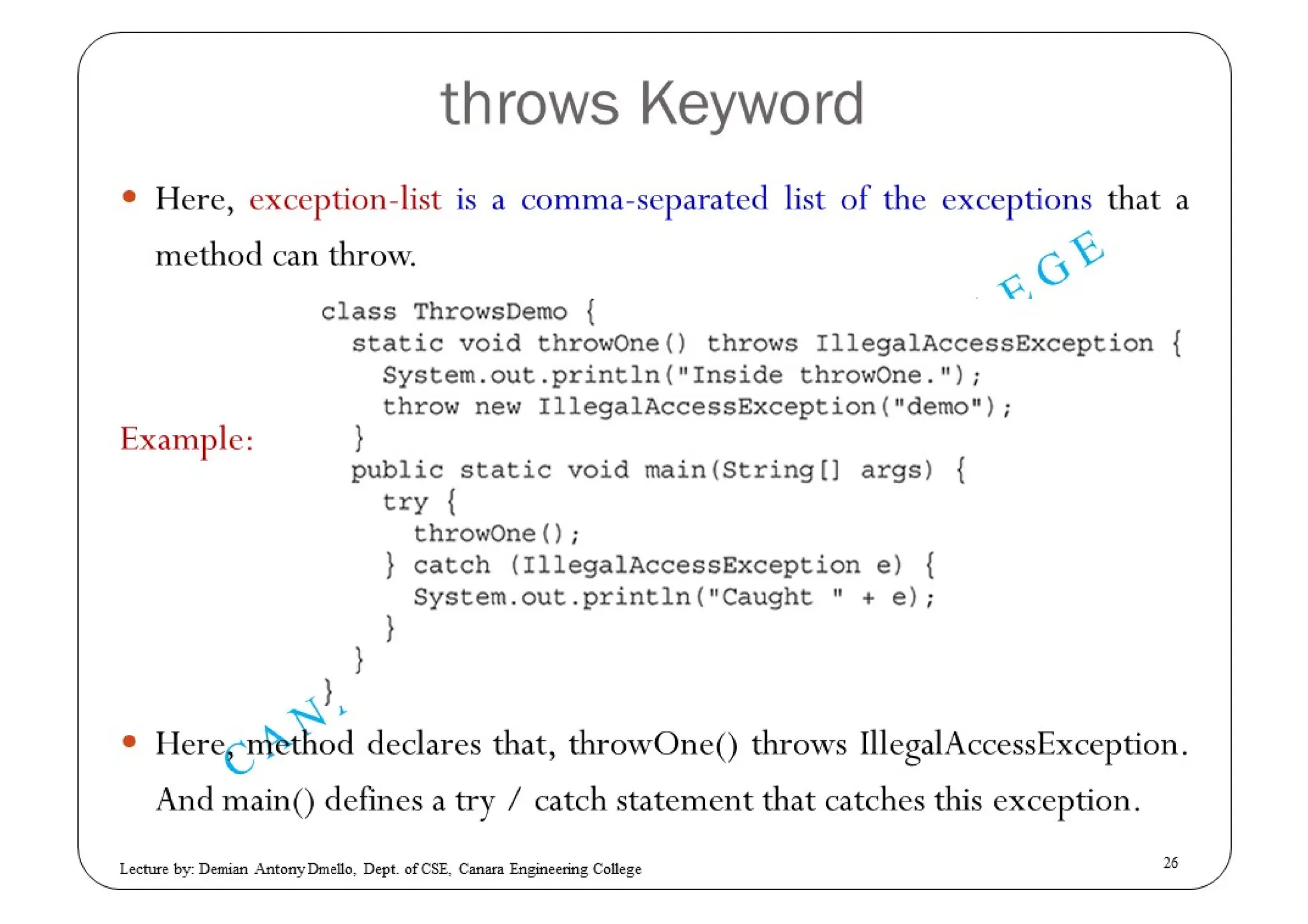 Exception Handling in JAVA | PDF