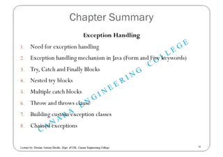 Exception Handling in JAVA | PDF