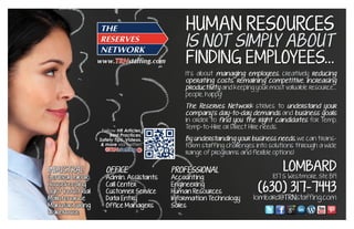 Human Resources is Not Simply About Finding Employees