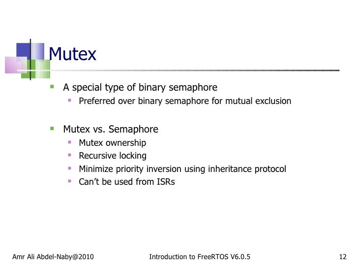 FreeRTOS Course Semaphore/Mutex Management