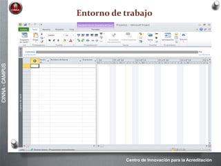 Centro de Innovación para la Acreditación
CINNA-CAMPUS
Entorno de trabajo
 