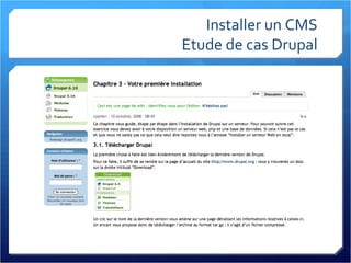 Installer un CMS Etude de cas Drupal 