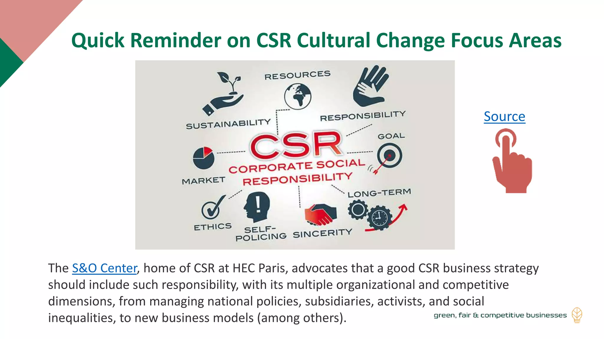 M4 CSR - Embracing CSR and Cultural Change Transformation (Short Term ...