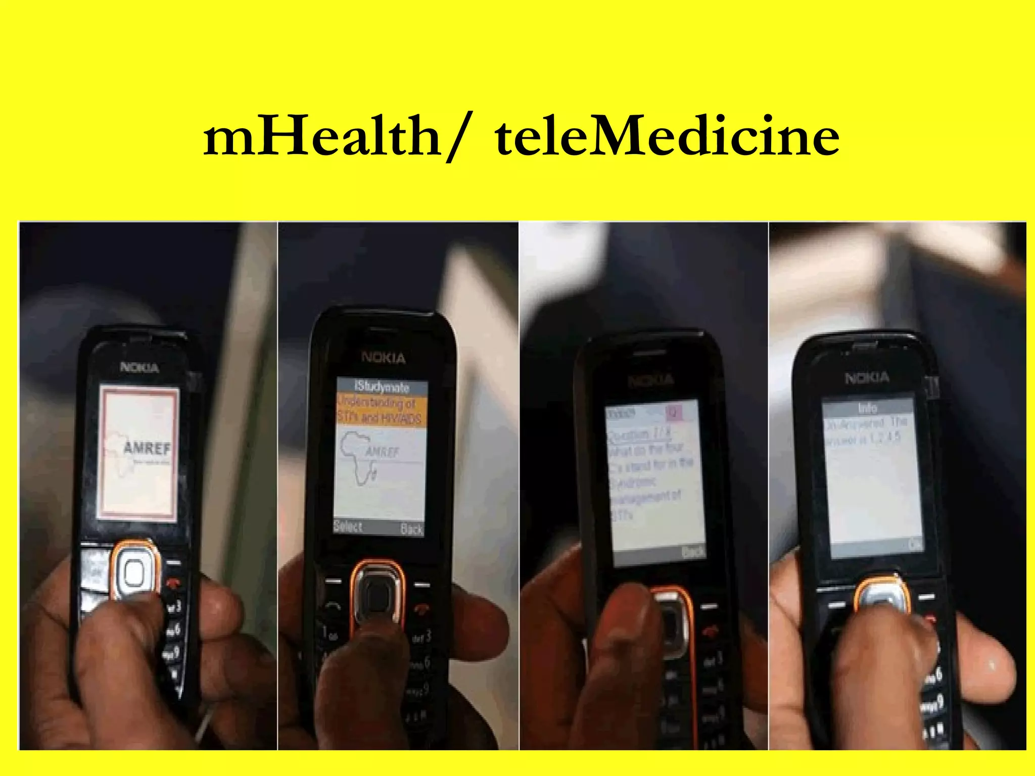 mHealth/ teleMedicine 