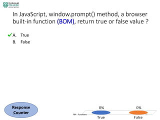 JavaScript functions | PPTX