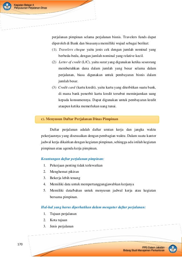 M4 Kb4 Penyusunan Perjalanan Dinas M4 Kb4 Penyusunan Perjalanan Dinas