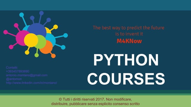 M4KNow Python Courses | PPT image.