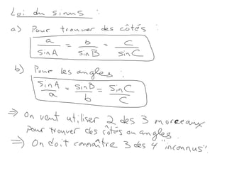 M4,L2 (Loi du sinus)