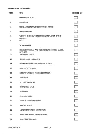 Assignment - Tender Documentation