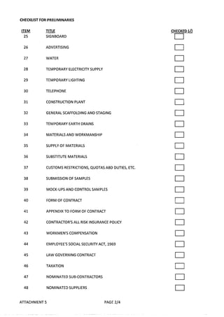 Assignment - Tender Documentation