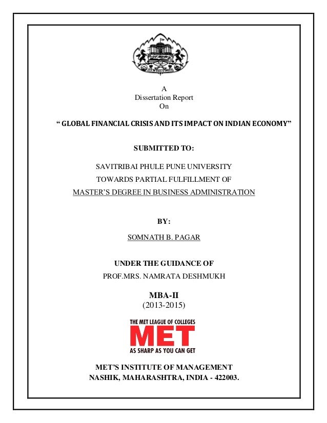 Dissertation credit crunch happen