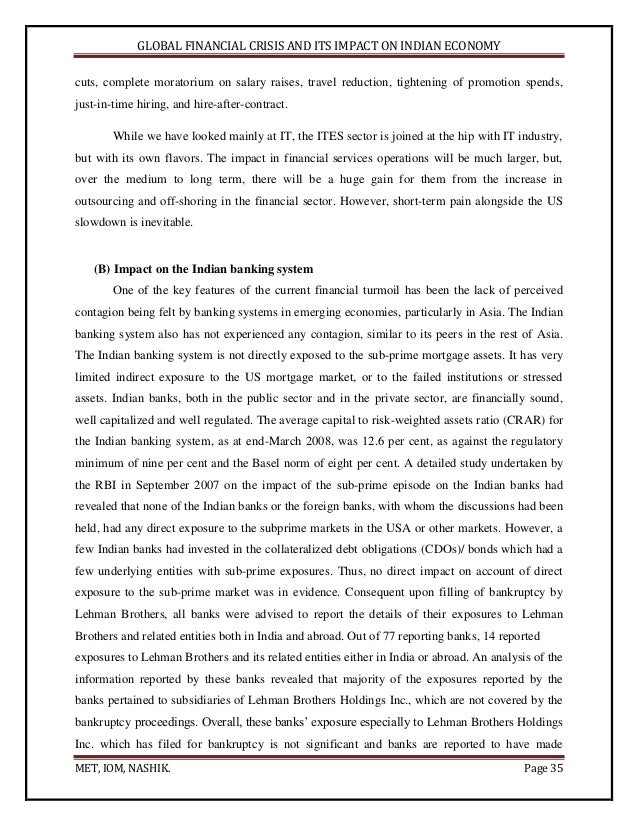 effect of financial crisis on indian economy Press release cpi (m)'s suggestions onprotecting indian people from the global economic crisis ntroductionit is clear by now that the global. effect of financial crisis on indian economy Press release cpi (m)'s suggestions onprotecting indian people from the global economic crisis ntroductionit is clear by now that the global.