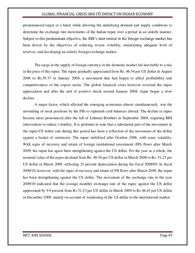 impact of global recession on indian economy Full-text paper (pdf): global recession and its impact on indian economy paper in journal. impact of global recession on indian economy Full-text paper (pdf): global recession and its impact on indian economy paper in journal.
