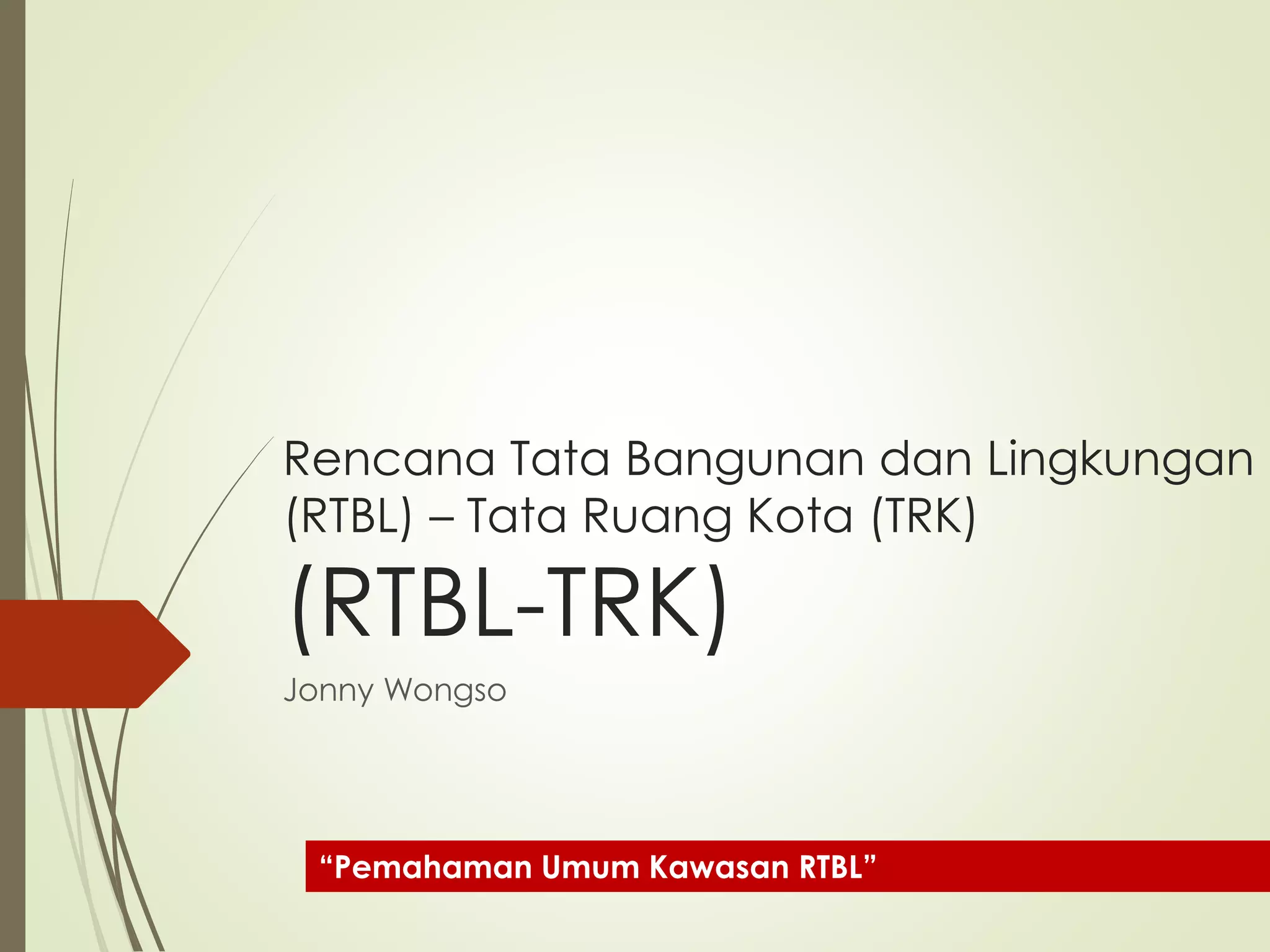 Usulan Rtbl M4 pemahaman umum-kawasan-rtbl | PDF