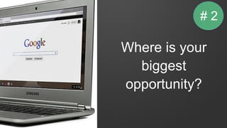 Where is your
biggest
opportunity?
#1# 2
 