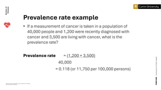 Module 4: Burden of Disease Tutorial Slides S2 2025 | PDF