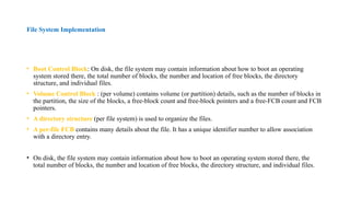 File Control Block In Operating System Pdf When information is stored in a computer system, we want to keep it ...